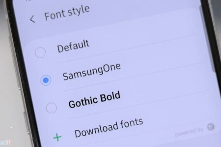 آموزش تنظیمات فونت موبایل