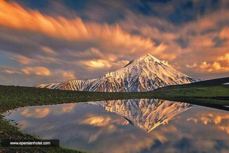 تصاویر هوایی دیدنی از قله دماوند