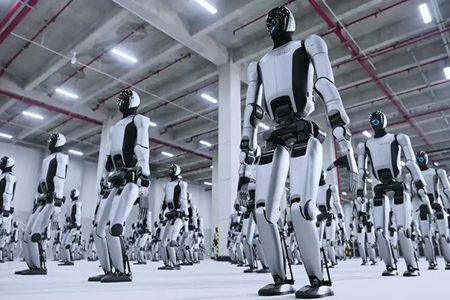 ارتش ربات های انسان نما در چین به کارخانه ها اعزام شد